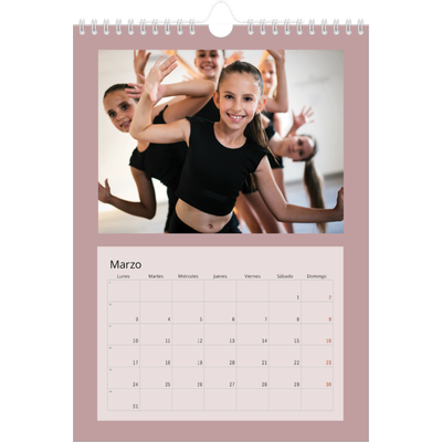 Calendario personalizado A4 — Neo Scandi [Marzo]