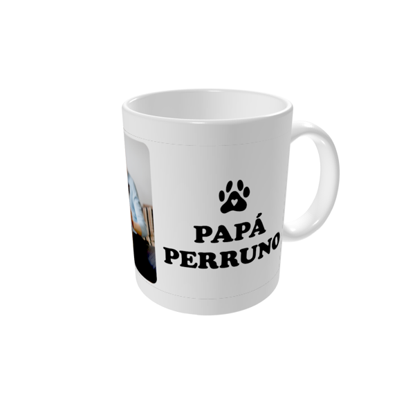 Tazas personalizadas — Papá perruno - blanco