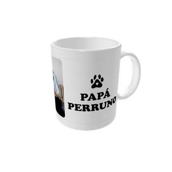 Tazas personalizadas — Papá perruno - blanco
