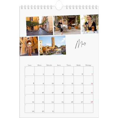Calendario personalizado A4 — Descanso de la ciudad [Marzo]