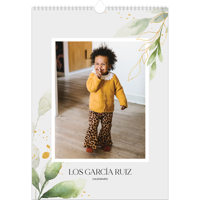 Calendarios A3 — Salpicado floral [portada]