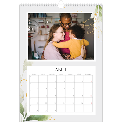 Calendarios A3 — Salpicado floral [Abril]