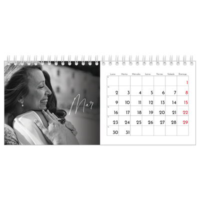 Calendarios de mesa — Escritura elegante [Marzo]