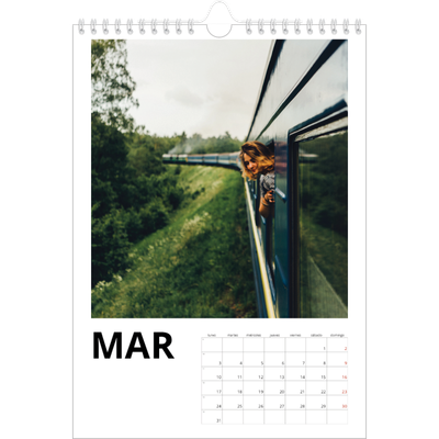 Calendario personalizado A4 — White space [Marzo]