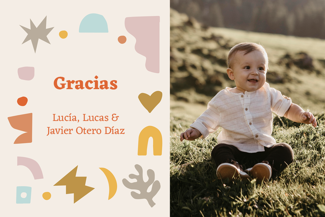 Tarjetas de agradecimiento — Decoración de papel