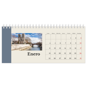 Calendario fotográfico de escritorio — Lugares del mundo