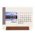 Calendario de mesa con base de madera - apaisado  — Lugares del mundo [Marzo]