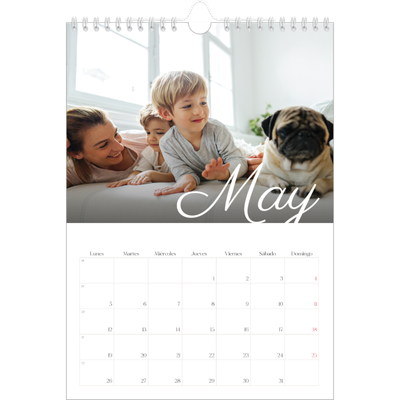 Calendario personalizado A4 — Mes escrito a mano [portada]