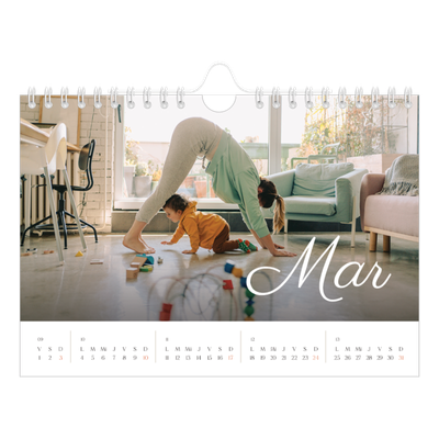 Calendario personalizado A5 — Mes escrito a mano [Marzo]