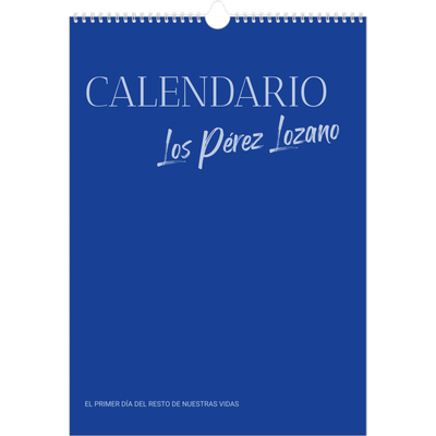 Calendarios A3 — Clásico cobalto [portada]