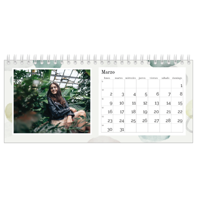 Calendarios de mesa — Manchas de acuarela [Marzo]