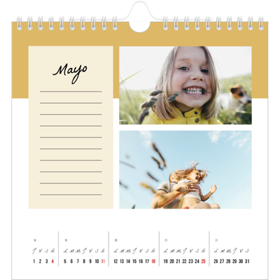 Calendarios Cuadrados — Calendario de lista de tareas [portada]