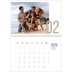 Calendario personalizado doble A4 — Meses numerados [Febrero]