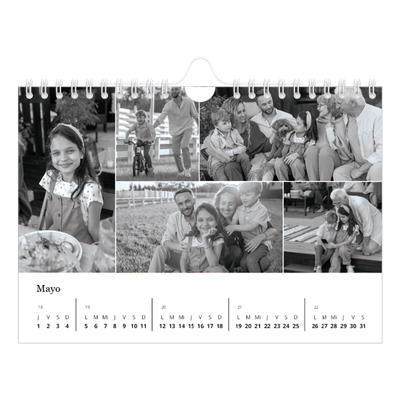 Calendario personalizado A5 — Enfoque [portada]