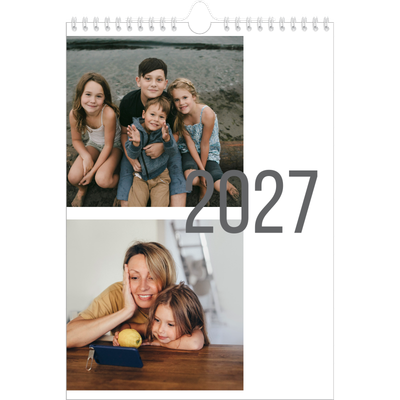 Calendario personalizado A4 — Meses numerados [portada]