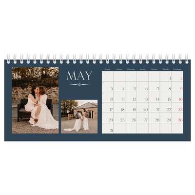 Calendarios de mesa — Pizarra y caligrafía [Mayo]