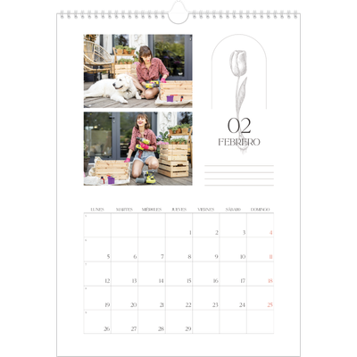 Calendarios A3 — Botánica sencilla [Febrero]