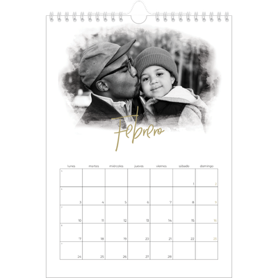 Calendario personalizado A4 — Efectos fotográficos [Febrero]