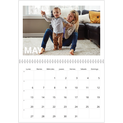 Calendario personalizado doble A4 — El gran mes [portada]