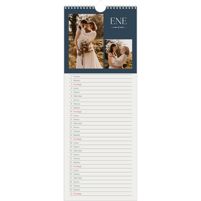 Calendario de cocina  — Pizarra y caligrafía [Enero]