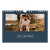 Calendario personalizado A5 — Pizarra y caligrafía [portada]