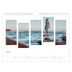 Calendario A4 horizontal — Fragmentos de viaje [Mayo]