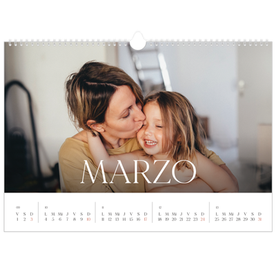 Calendario A3 horizontal — Doce grandes meses [Marzo]