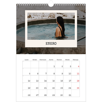 Calendario personalizado A3 — La edición de retratos