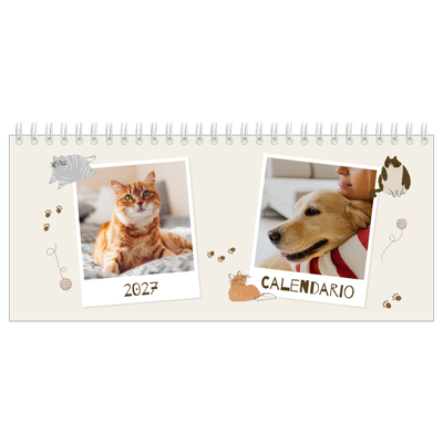 Calendarios de mesa — Gatito juguetón [portada]