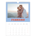 Calendario personalizado A4 — Marcos retro [Febrero]