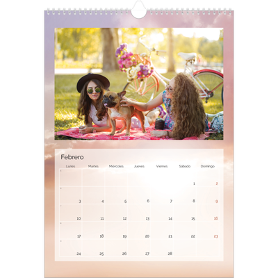 Calendarios A3 — Paisaje de nubes [Febrero]