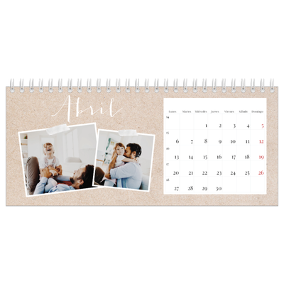 Calendarios de mesa — Calendario scrapbook [Abril]
