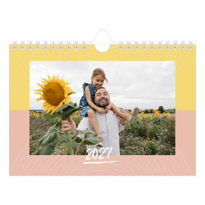 Calendario personalizado A5 — Color y patrón [portada]