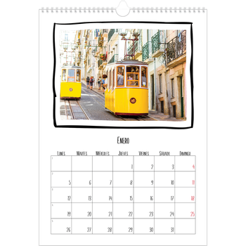 Calendario personalizado A3 — Momentos en retro