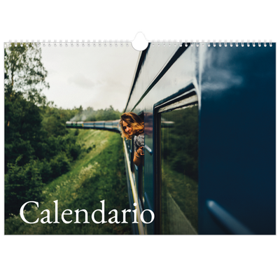 Calendario A3 horizontal — Serif sencillo [portada]
