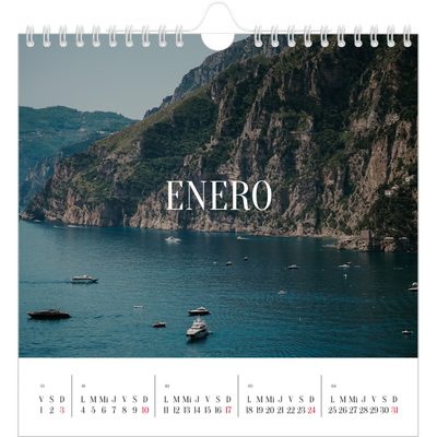 Calendarios Cuadrados — Escapada infinita [Enero]