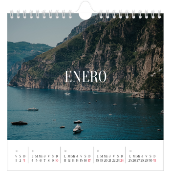 Calendario personalizado cuadrado — Escapada infinita