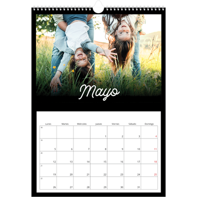 Calendarios A3 — Negro minimalista [portada]