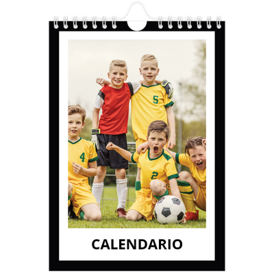 Calendario personalizado A5 — Marco negro [portada]