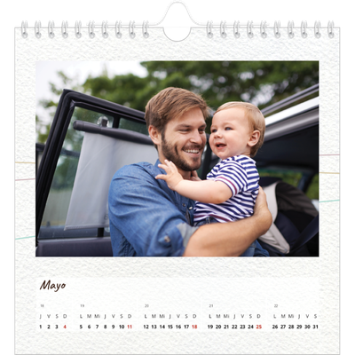 Calendarios Cuadrados — Papel de regalo floral [portada]