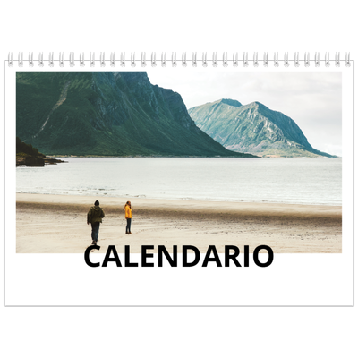 Calendario personalizado doble A4 — White space [portada]