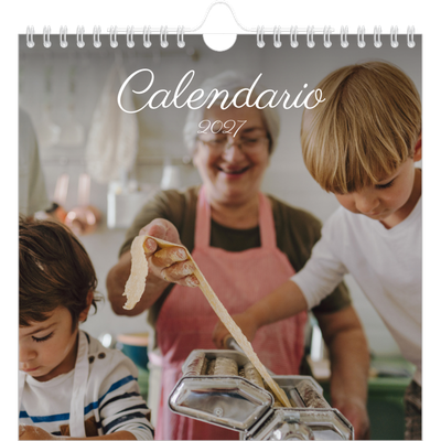 Calendarios Cuadrados — Mes escrito a mano [portada]