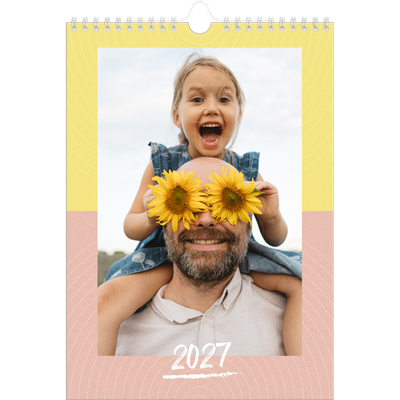 Calendario personalizado A4 — Color y patrón [portada]