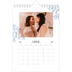 Calendario personalizado A5 — Romance en blanco y azul [Abril]