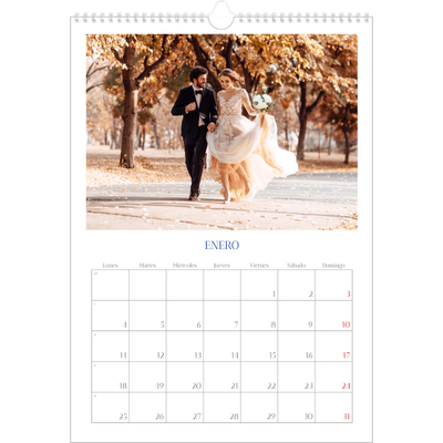 Calendarios A3 — Clásico cobalto [Enero]