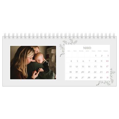 Calendarios de mesa — Flores dibujadas [portada]