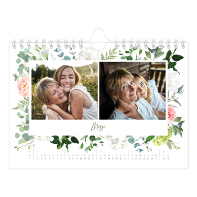 Calendario personalizado A5 — Flores tradicionales [Marzo]