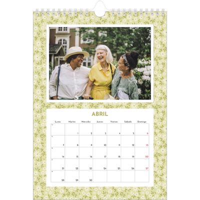 Calendario personalizado A4 — Floreciendo [Abril]
