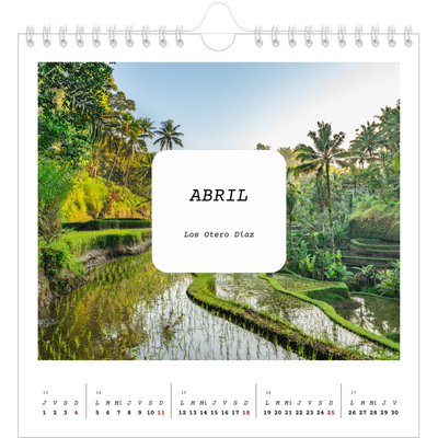 Calendarios Cuadrados — La historia completa [Abril]