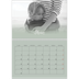 Calendario personalizado doble A4 — Verde bruma [Marzo]